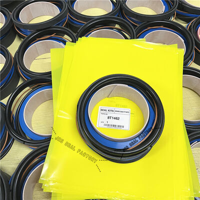 8T1462 8T-1462 NBR ब्लैक ओरिंग सील नायलॉन WR लिफ्ट टिफ़्ट स्टीयरिंग हाइड्रोलिक सिलेंडर लोडर सील किट